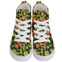 Mid Century Retro Floral 1970s 1960s Pattern 68 Kids  Hi-Top Skate Sneakers View1