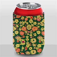 Mid Century Retro Floral 1970s 1960s Pattern 68 Can Holder by violetheavensky