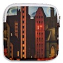 Sci-fi Futuristic Science Fiction City Neon Scene Artistic Technology Machine Fantasy Gothic Town Bu Mini Square Pouch View2