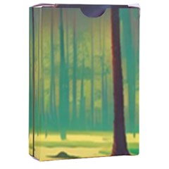 Nature Swamp Water Sunset Spooky Night Reflections Bayou Lake Playing Cards Single Design (rectangle) With Custom Box by Posterlux