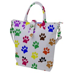 Pawprints Paw Prints Paw Animal Buckle Top Tote Bag by Anend