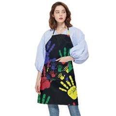 Handprints Hand Print Colourful Pocket Apron by Anend