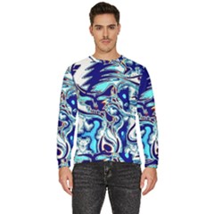 Trippy Dippy Bears Blue Dancing Greatful Dead Skull Steal Your Face Men s Fleece Sweatshirt by Salmanaz77
