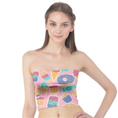 Ice Cream Donut Sweets Candie Tube Top by Apenda