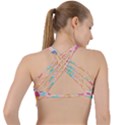 Ice Cream Donut Sweets Candie Criss Cross Racerback Sports Bra View2