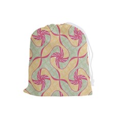 Abstract Pattern Design Scrapbooking Drawstring Pouch (large) by Paksenen