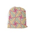 Abstract Pattern Design Scrapbooking Drawstring Pouch (Large) View2