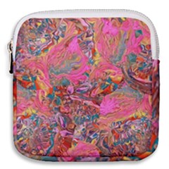 Collage  Mini Square Pouch by kaleidomarblingart