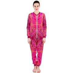 Pink Pour  Onepiece Jumpsuit (ladies) by kaleidomarblingart