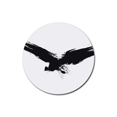 Grunge Bird Drink Coaster (round) by magann