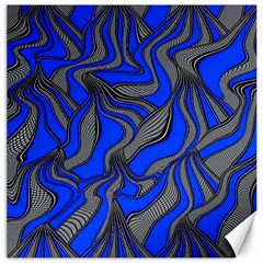 Foolish Movements Blue Canvas 16  X 16  (unframed) by ImpressiveMoments