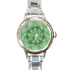 Spirograph Round Italian Charm Watch by Siebenhuehner