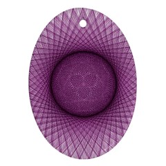 Spirograph Oval Ornament by Siebenhuehner