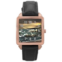  bridget s Lighthouse   By Ave Hurley Of Artrevu   Rose Gold Leather Watch  by ArtRave2