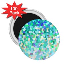 Mosaic Sparkley 1 2 25  Button Magnet (100 Pack) by MedusArt