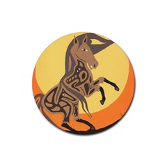 Embracing The Moon Drink Coasters 4 Pack (round) by twoaboriginalart
