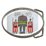 Big Foot 2 Romans Belt Buckle (Oval) Front