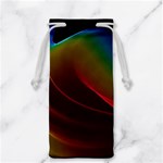 Liquid Rainbow, Abstract Wave Of Cosmic Energy  Jewelry Bag Back
