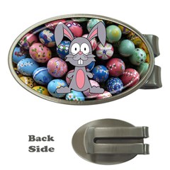 Easter Egg Bunny Treasure Money Clip (oval) by StuffOrSomething