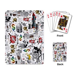 Medieval Mash Up Playing Cards Single Design by StuffOrSomething