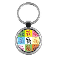 Skull Key Chain (round) by Siebenhuehner