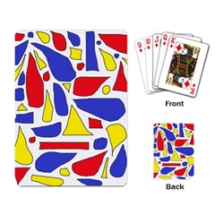 Silly Primaries Playing Cards Single Design by StuffOrSomething
