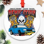 Demolition Derby Ornament (Round) Front