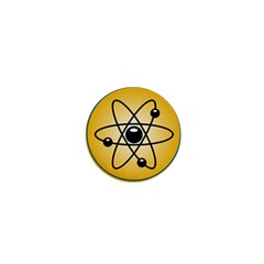 Atom Symbol 1  Mini Button by StuffOrSomething