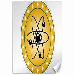 Atom Symbol Canvas 12  X 18  (unframed) by StuffOrSomething