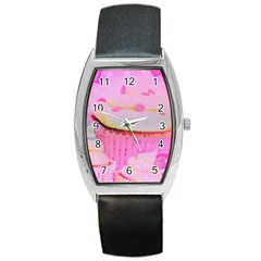 Cupcakes Covered In Sparkly Sugar Tonneau Leather Watch by StuffOrSomething