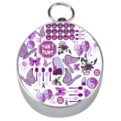 Fms Mash Up Silver Compass by FunWithFibro