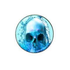 Skull In Water Golf Ball Marker (for Hat Clip) by icarusismartdesigns
