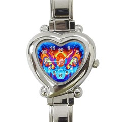 Escape From The Sun Heart Italian Charm Watch  by icarusismartdesigns