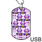 FMS Honey Bear with Spoons Dog Tag USB Flash (Two Sides) Front