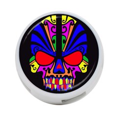 Skull In Colour 4-port Usb Hub (one Side) by icarusismartdesigns
