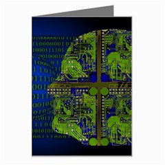 Binary Communication Greeting Card by StuffOrSomething