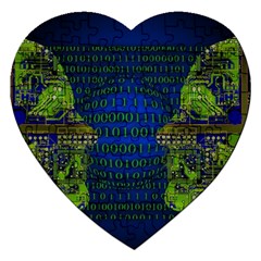 Binary Communication Jigsaw Puzzle (heart) by StuffOrSomething