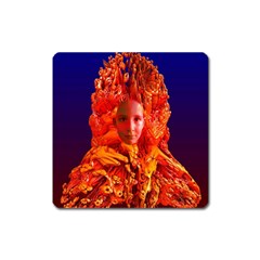 Organic Meditation Magnet (square) by icarusismartdesigns