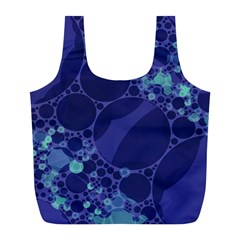 Purple Turquoise Abstract Reusable Bag (l) by OCDesignss