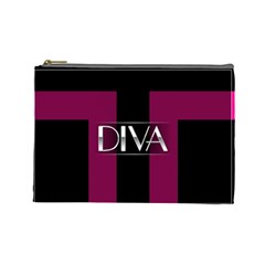 Pink Diva  Cosmetic Bag (large) by OCDesignss