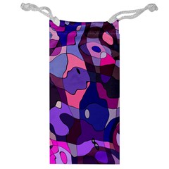 Blue Purple Chaos Jewelry Bag by LalyLauraFLM