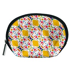 Dots And Rhombus Accessory Pouch (medium) by LalyLauraFLM