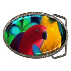 Two Friends Belt Buckle (oval) by JulianneOsoskeFeathers