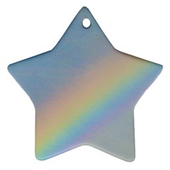 Rainbow Star Ornament (two Sides) by yoursparklingshop