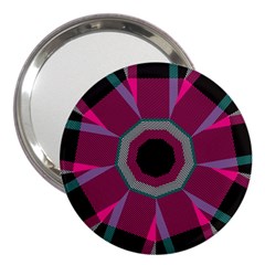 Striped Hole 3  Handbag Mirror by LalyLauraFLM