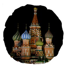 Saint Basil s Cathedral  Large 18  Premium Round Cushion  by anstey