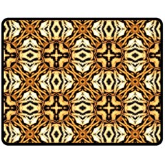 Faux Animal Print Pattern Double Sided Fleece Blanket (medium)  by GardenOfOphir