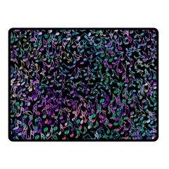 Improvisational Music Notes Double Sided Fleece Blanket (small)  by urockshop
