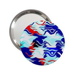 Wavy Chaos 2 25  Handbag Mirror by LalyLauraFLM