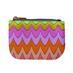 Pastel Waves Pattern Mini Coin Purse by LalyLauraFLM
